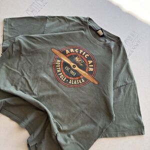 Vintage 90's Prairie Mountain Arctic Air Nature Graphic T-shirt